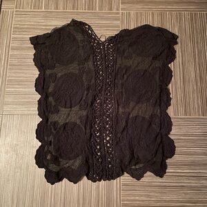 Vince Camuto lace beach cover up one size fits, medium large black